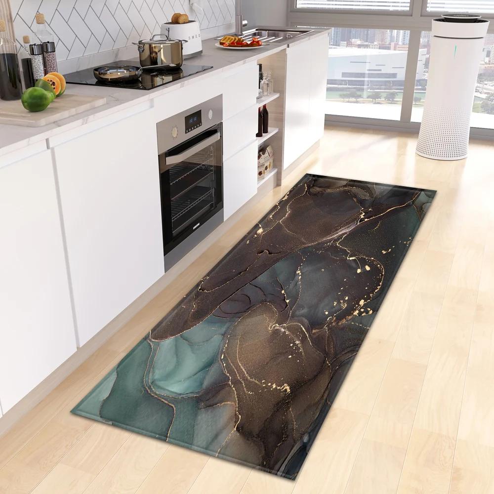 Entrance Doormat Kitchen Carpet Bedroom Floor Balcony Decoration Long Rug Custom Made Home Bath Door Hallway Anti-Slip Foot Mat