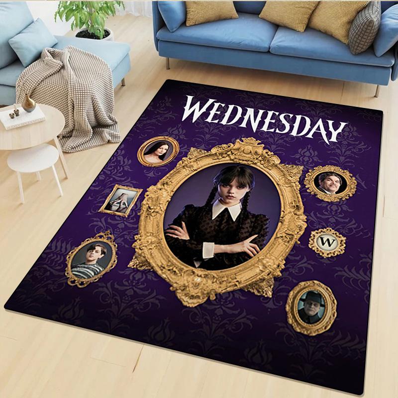 1Pc Wednesday Rug - Home carpet Office Decorative Carpet For Living Room Bedroom Door Mat Floor Rug Computer Chair Area Rug
