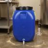 Storage Barrel with Inner Lid and Spigot Sturdy HDPE Water Bucket Portable Container for Liquid Storage