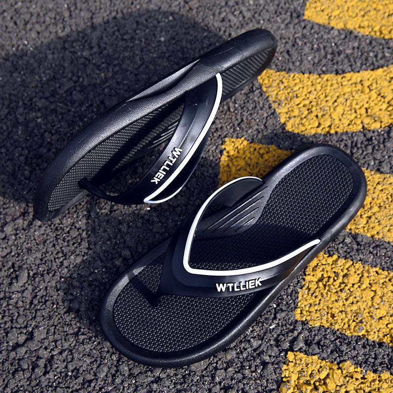 Men's Flip Flops Summer Versatile EVA High Elastic Soft Sole Comfort Beach Men's Slippers Fashion Youth Outdoor Casual Sandals