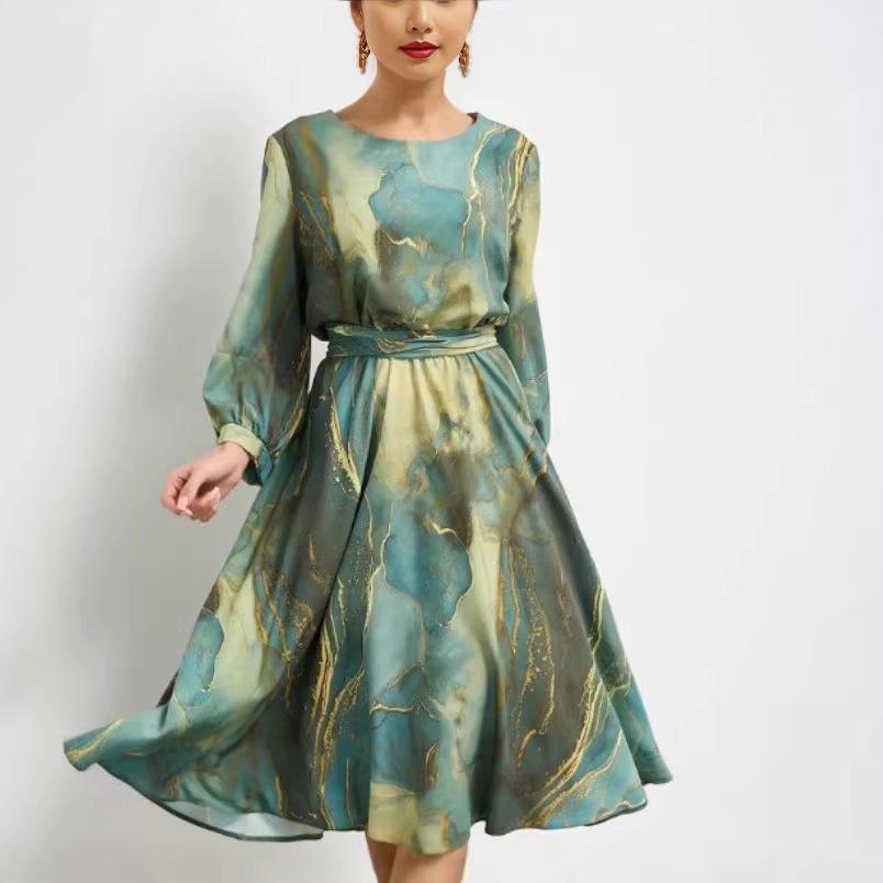 2026 Spring/Summer European & American Fashion Round Neck Dress