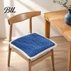 Warm Seat Cushion for Hard Chairs Plush Chair Pad with Ties, Non Slip Lace Trim, Washable Pads Straps 16 x Inch Dining Office Comfortable