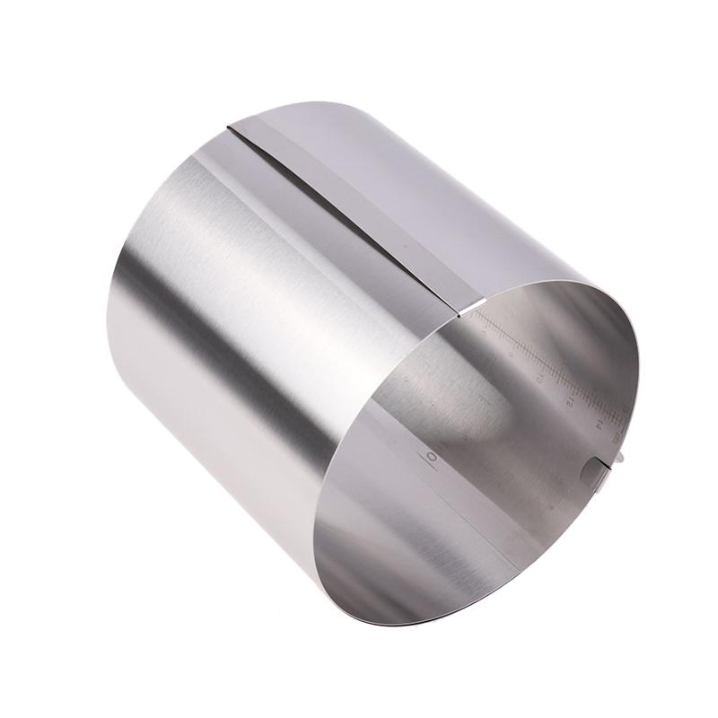 

Нержавеющая сталь 430 Высота 15 см Выдвижное кольцо для мусса Круглая форма Нержавеющее Регулируемое Со шкалой Кольца для торта для выпечки серебряный