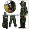 Camouflage Beekeeping Suit: Breathable Half-Body with Pants, Gloves & Hat - One Size Fits All