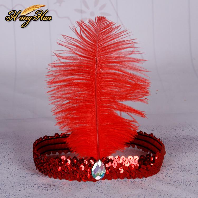 

Дитяча барвиста пов язка на голову з пір ям та паєтками для індійських виступів