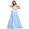 Women Cos Princess Cinderella Costume Fairy Tales Sexy Goddess Princess Cosplay Long Dress Hen Party Halloween Fancy Dress