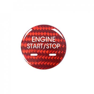 Real Carbon Fiber Car Front Start Button Cover Sticker For Cadillac SRX 10-15