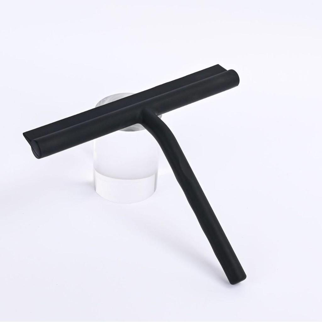 Silicone Glass Squeegee with Hook for Bathroom and Window Cleaning