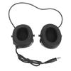 Shooting Headset Hunting Shooting Earmuffs with Microphone for Outdoor Activities Black