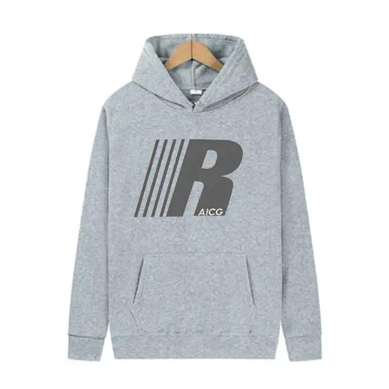 Kreativer Buchstaben-Print Frühling Herbst Unisex Lauf-Sweatshirt Lässiges Vielseitiges Kapuzenoberteil Herren Hoodie Street Fashion Y2K Kleidung