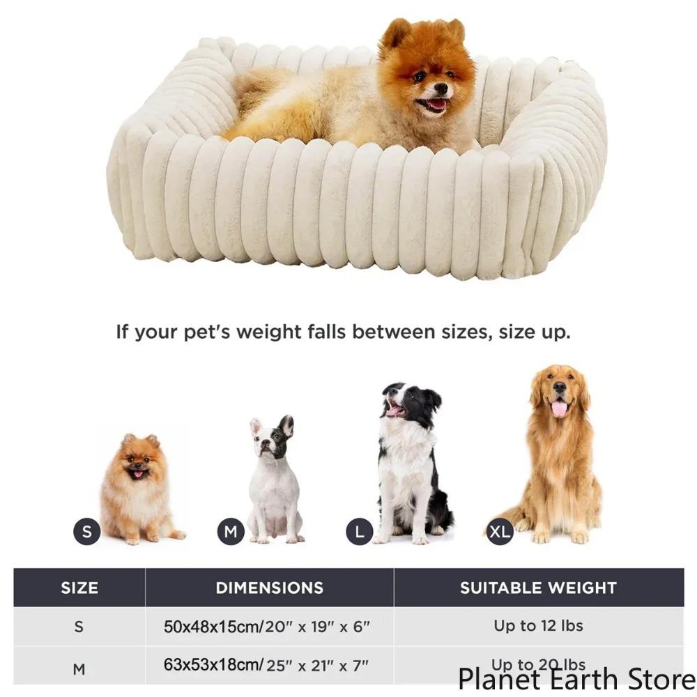 Luxury Bed for Small Dog Warm Cat Sofa Nest Pet Comfortable Plush Puppy Bed Removable Washed for Small Animal Dog Pet Supplies