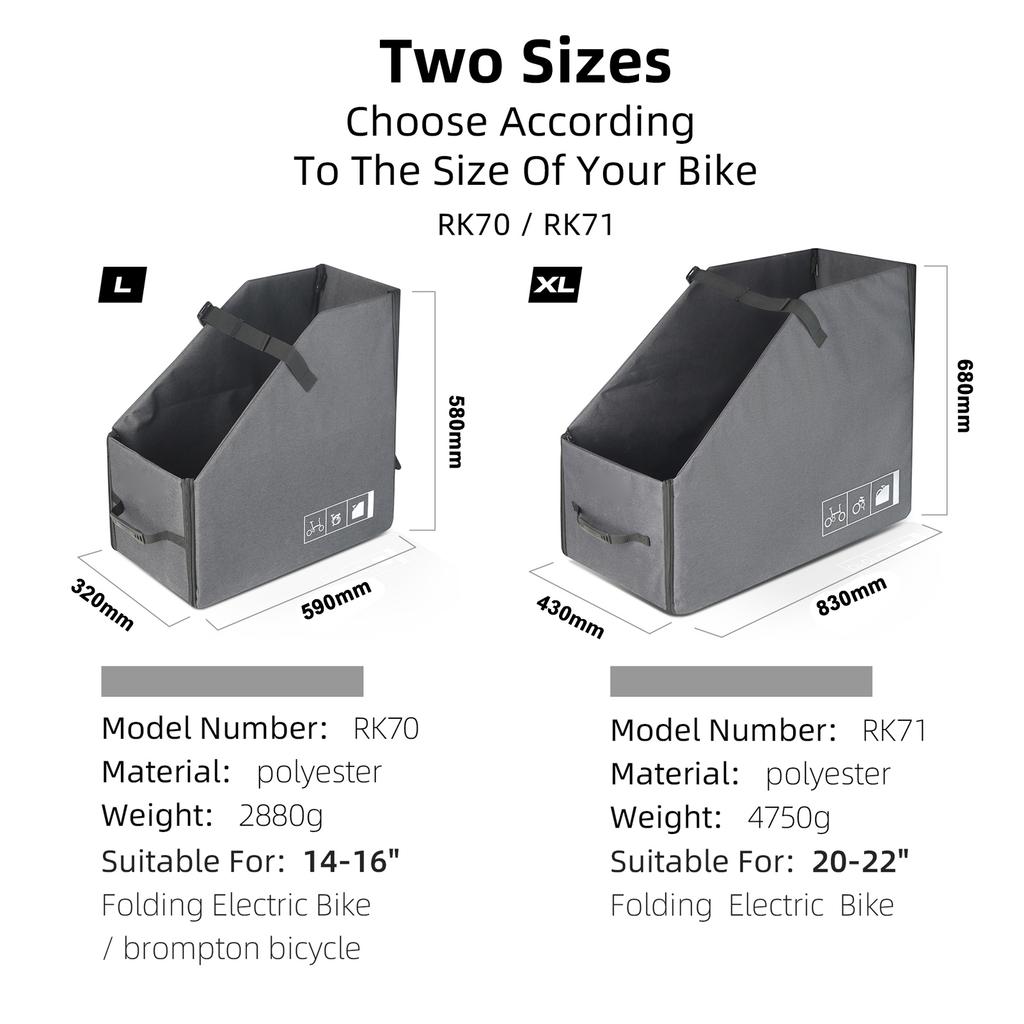 Folding Bike Storage Box with DustCover   Storage Bag Outdoor Foldable sy Carry Storage Bag for Folding Bike