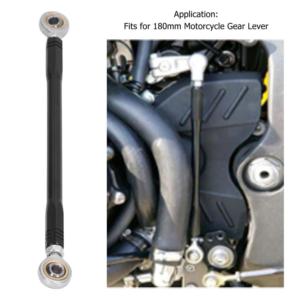 180mm Motorcycle Gear Shift Rod Aluminium Alloy Shifter Lever Rearseat Footpegs Change Linkage Bar Motorcycle Gear Lever