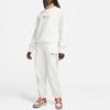 Nike Phoenix Fleece Colorblock Logo Print Jogger Knit Pants Women Bottoms White FN7716-133