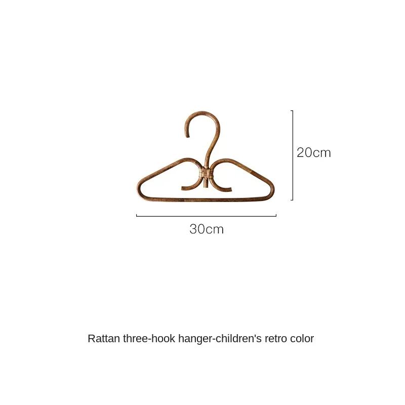 

Handmade Natural Rattan Hooks-Home Decoration & Clothes Storage Organizer Bedroom Closets Hangers Practical Storage Supplie Rack