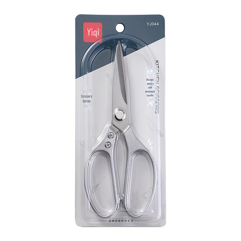 Multifunctional Stainless Steel Kitchen Scissors: Strong Aluminum Handle, SK5 Blades for Food & Chicken Bones