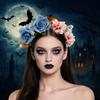 Simulation Bat Halloween Hair Hoop Exaggerated Gothic Flower Hairband  Photography Props