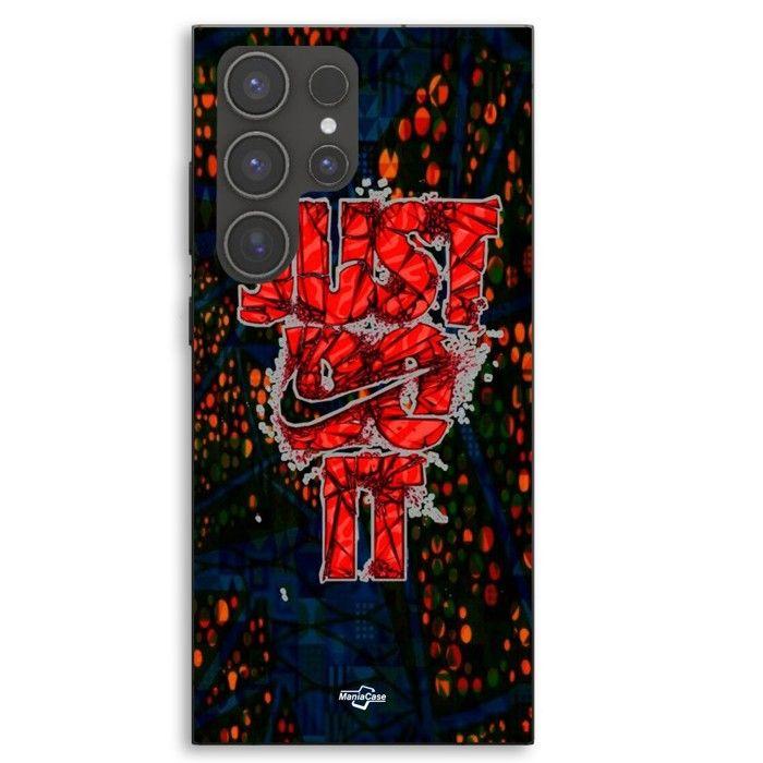 Coque Pour Samsung Galaxy S23 Ultra Nike just do it rouge Maniacase