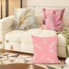 Luxury Pink Feather Print Cushion Cover Soft Plush Throw Pillow Cover  DoubleSided Cushion Case  Cozy Sofa  Home Decor