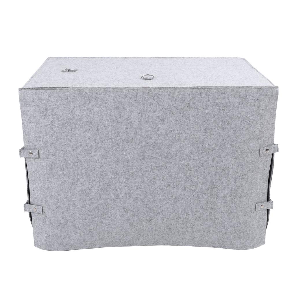 Dog Crate Cover Foldable Coldproof Felt Material Keep Warm Windproof Pet Kennel Cover for Winter Col