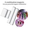 4ks/balení Manikúra Multifunkční Magnet na nehty Salon Cat Eye Long Strip Magnet Sada francouzských nehtových tyčinek pro kočičí oko pro UV gelové nástroje