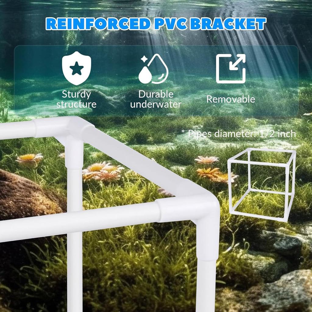 Pump Barrier Bag Replacement Pond Pump Bag Mesh Filter Bag Anti-Clogging Cover with Drawstring Fine Mesh Screen