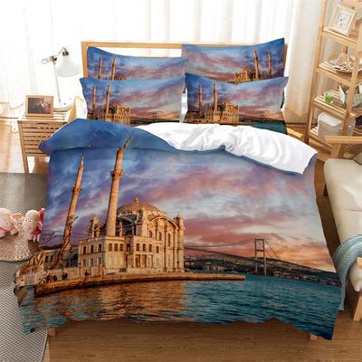 Cruise Ship 3D Digital Bedding Collections Home Bedclothes Super King Cover Pillowcase Comforter Textiles Bedding Collection Bed Cover Set