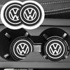 Hub Caps New 2PCS Car Water Cup Bottle Holder Anti-slip Pad Mat Silica Gel For VW Jetta Polo Touran Golf Passat Car S