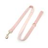 Goldene Schnalle Rosa Flausch Hundehalsband und Leine Set