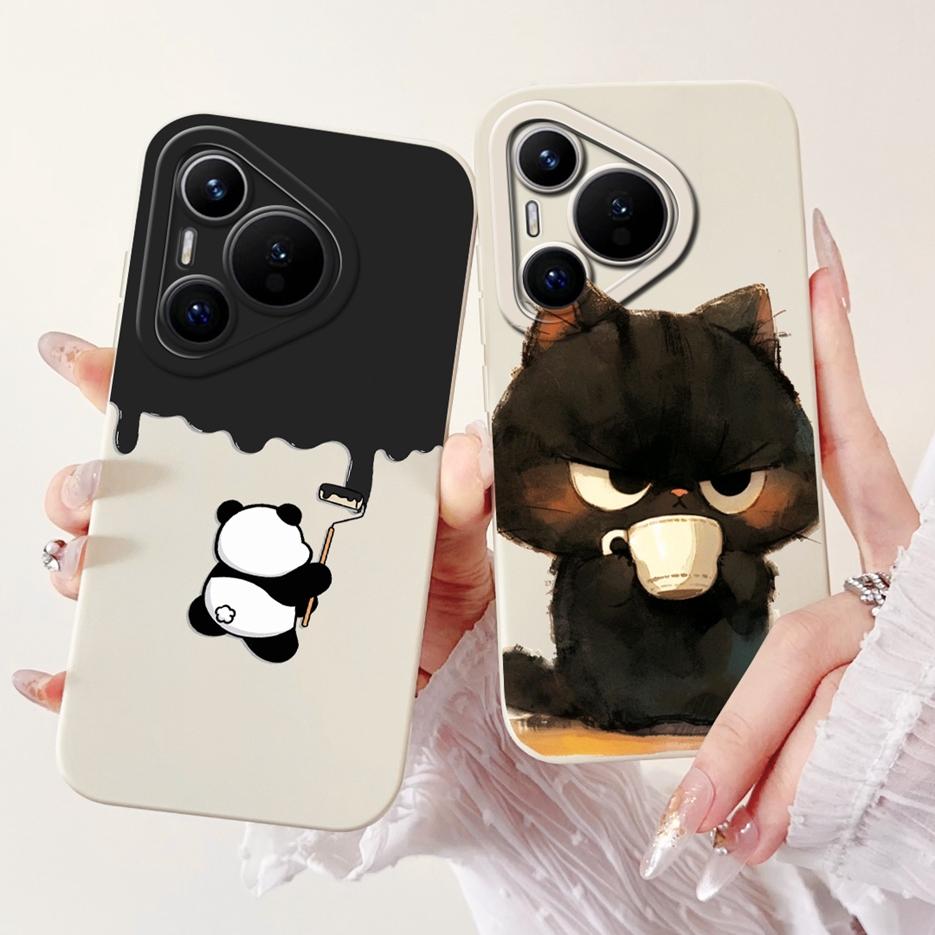 For Huawei Pura 70 Pro 5G Case Cute Cartoon Cover Shockproof Soft TPU Phone Cases For Huawei Pura 70 Pro Plus Pura70 Pro+ Fundas