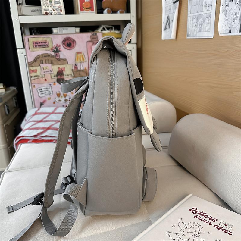 Cartoon Cat Pattern Color Contrast Large Capacity Multi-Function Backpack