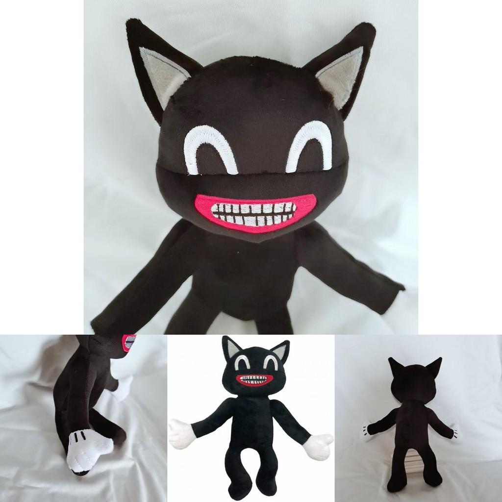 Soft And Cuddly Black Cartoon Cat Plush Toy Ideal For All Ages Holiday Gifts