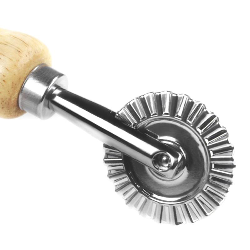 Kráječ na těsto Nerezový kulatý kráječ na pizzu Nástroje Domácí Dělič na pizzu Kuchyňské pomůcky Pečení Krájecí nástroje