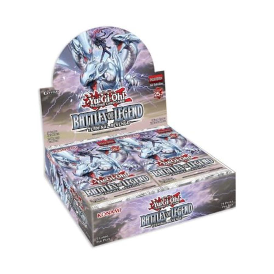 

YUGIOH ККИ Бустер Бокс: Битвы Легенд: Набор карт для игры Terminal Revenge Premium для соревновательной игры и коллекционеров United States
