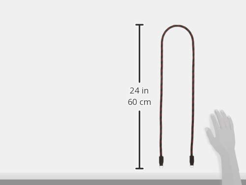 cam-in DCS-005 Series Camera Strap (125cm, Black x Red)