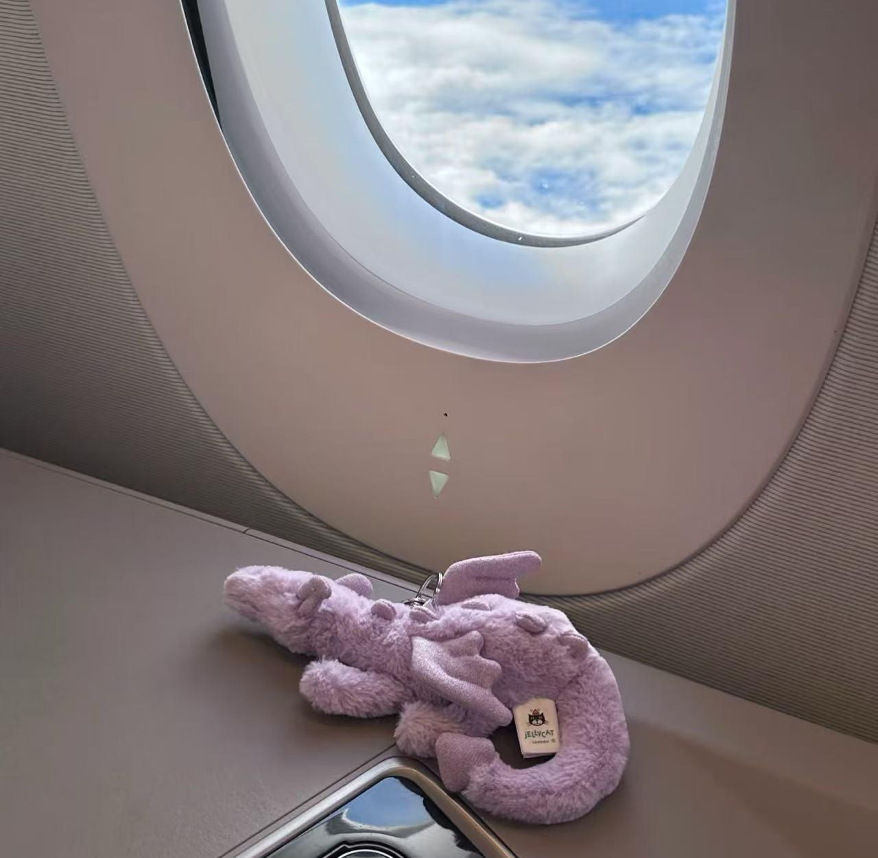 

Плюшевий брелок-підвіска Сніговий дракон : Милий Брелок-Іграшка та Декорація 15cm фіолетовий