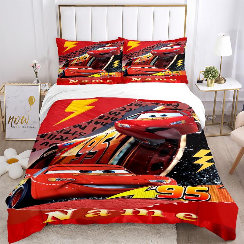 Custom Textile Cars Bedding 3 Piece Set HD Print Duvet Cover Pillowcases for Teens Adult Bedroom Decoration