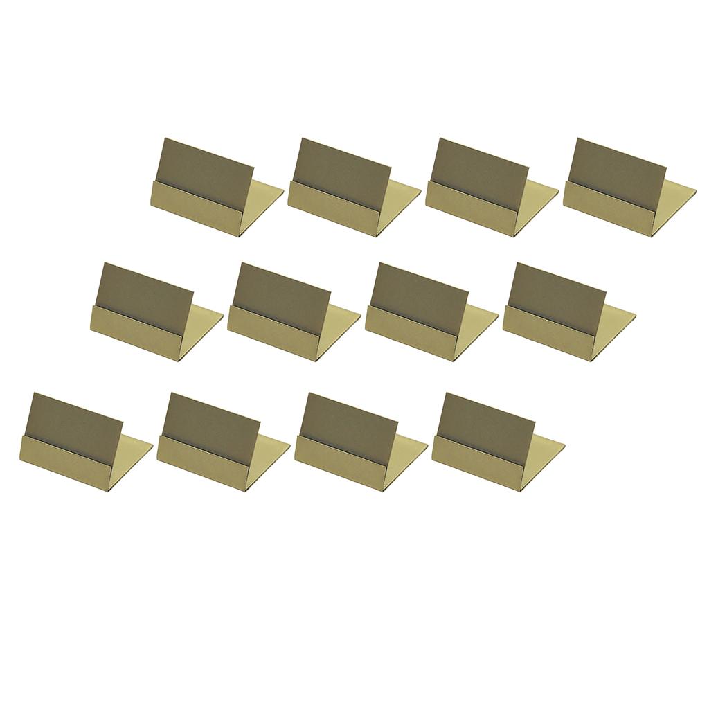 Pack Of 12 Place Card Stands Desktop Picture Holders Cellphone Display Rack Metal Restaurant Table Menu Holders