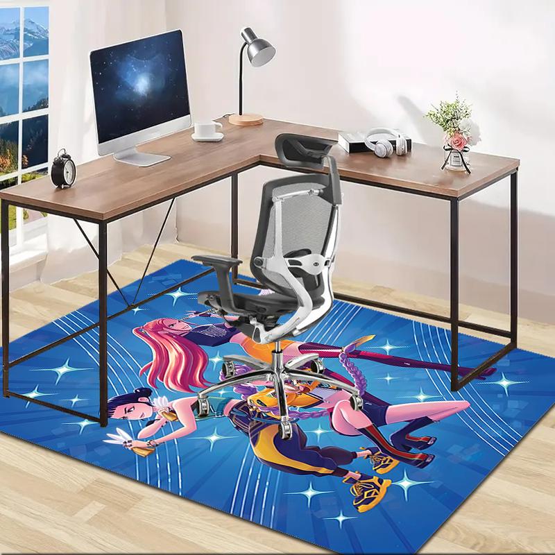 1pc KPop Demon Hunters8 Design Area Rug - Non-Slip, Soft & Cozy Floor Mat for Living Room, Bedroom, Office - Indoor/Outdoor Decorative Carpet