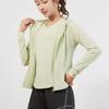 Korean Style Long Sleeve Hooded Sports Jacket - Slimming, Breathable, Quick-Dry for Yoga and Running