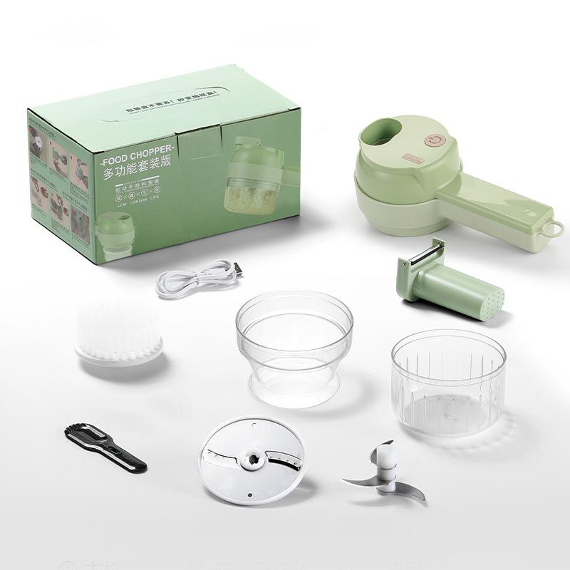 "Electric Multi-Function Vegetable Cutter & Garlic Pounder"