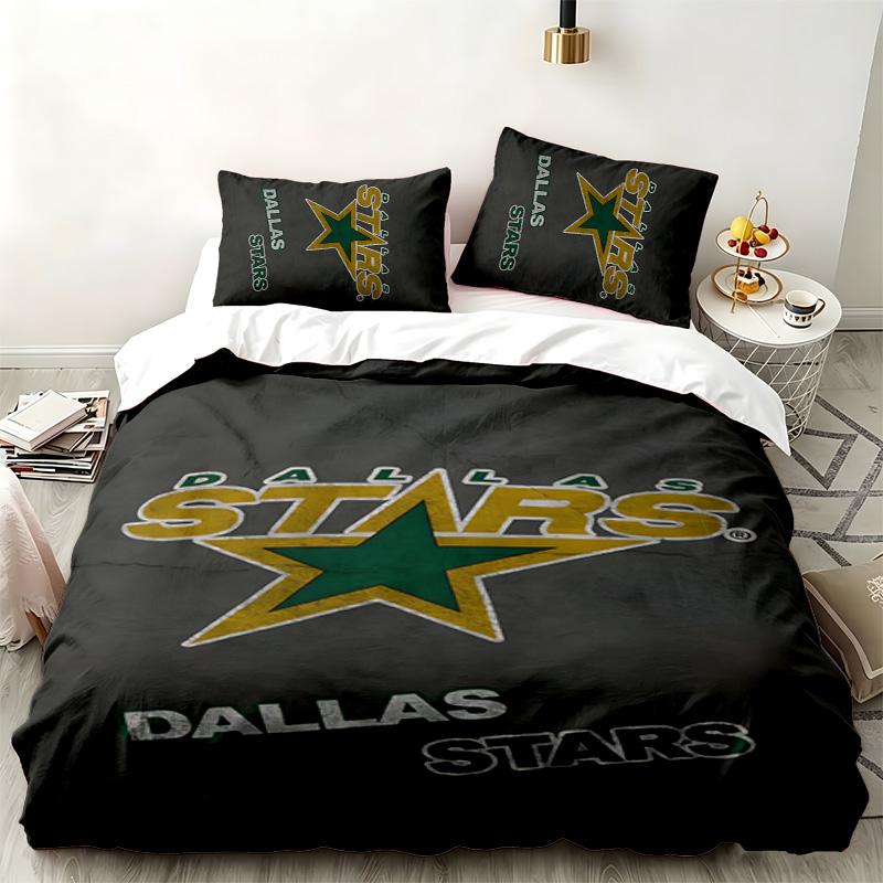 Dallas Stars 3pc set Perfect for bedroom use Comfortable bedding set includes a duvet cover and two pillowcases Ideal birthday or Christmas gift