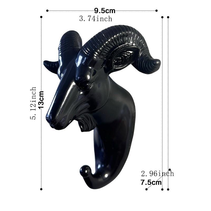 Elegant White Deer Head Wall Hook No Drill Required Strong Adhesive