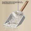 Stainless Steel Cat Litter Scoop Wooden Handle Long Handled Litter Box Shovel Large with Hanging Hook Pet Waste Picker