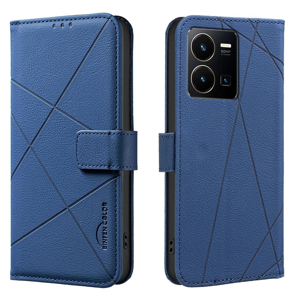 Wallet Skin Friendly Card Slot Strong Magnetic Flip Leather Case For VIVO Y35 4G Y22S Y21 Y21S Y33S Y11 Y15 Y12 Y17 Y20 Cover