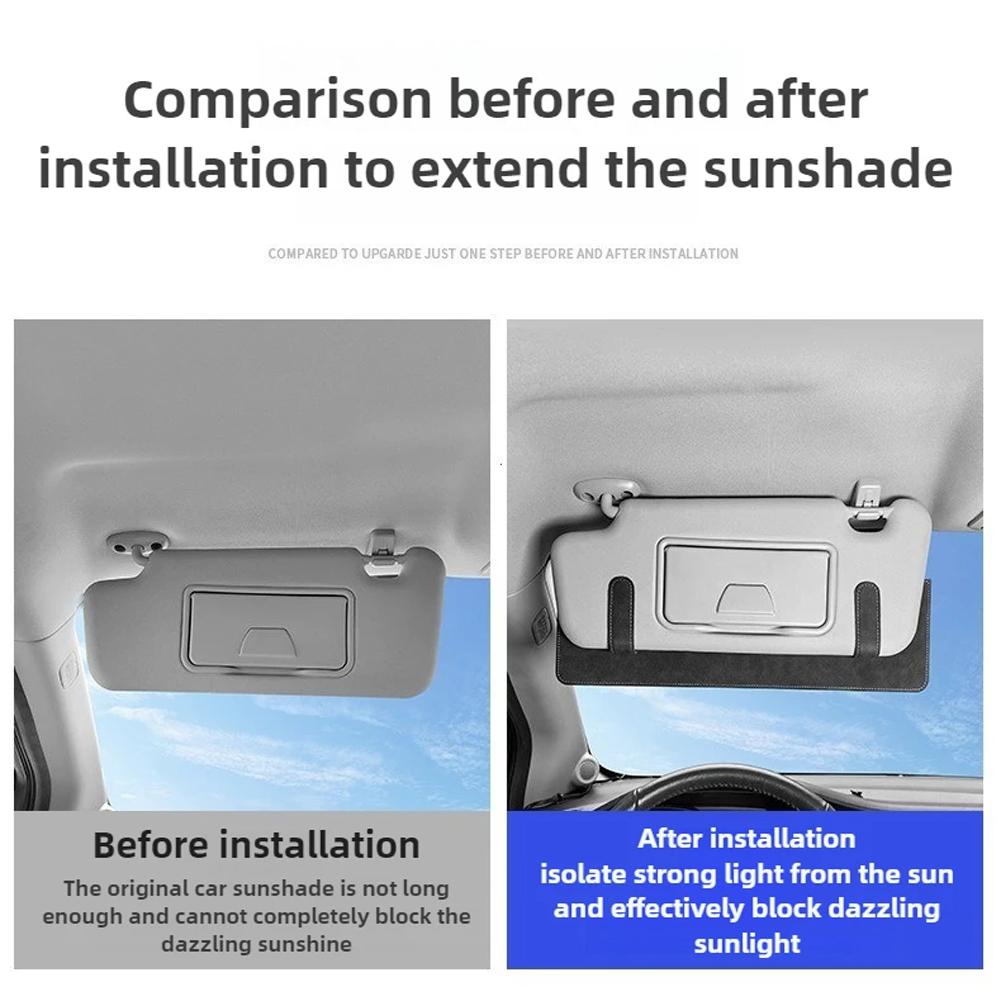 Estensore Antiriflesso Parasole Auto Blocco Luce Solare
