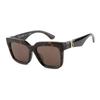 Burberry Frame Pattern Plate Frame Square Sunglasses Unisex Couple