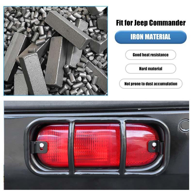 Bil Bakre Dimljus Lampskärm Skyddande Dekoration Kåpa För Jeep Grand Commander 2006-2010 Yttre Tillbehör