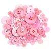 80PCS Resin Round Colored Buttons 2/4-Holes Mixed Buttons Handmade DIY Manual Button Painting Material Clothing Accessories