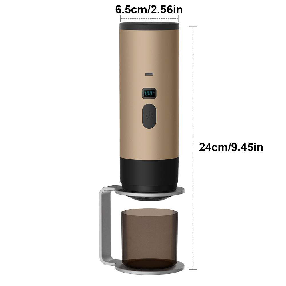 Electric Capsule Coffee Machine USB-C Charging Portable 3 In 1 Espresso Maker Heating Pump Press Coffee Maker for Travel and Car